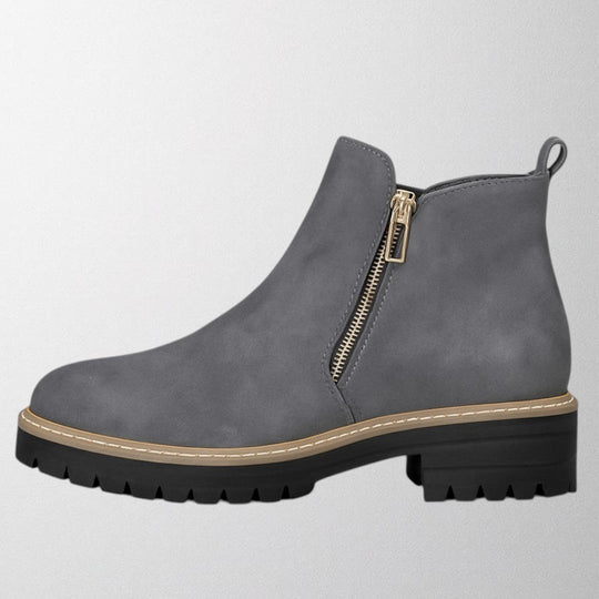 Elma – Women's shoe with round toe and side zip fastening
