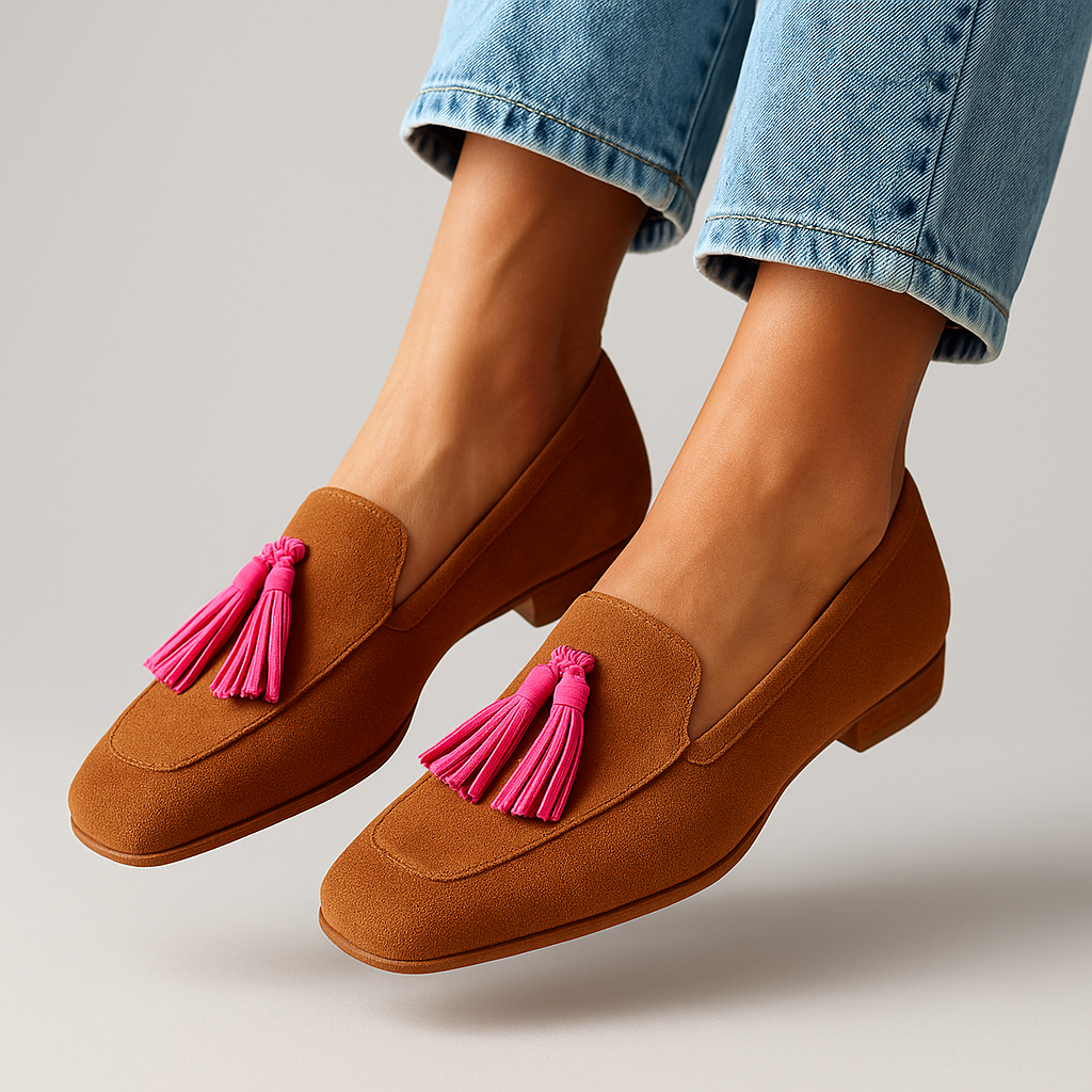 Rosa | Camel Brown Loafers
