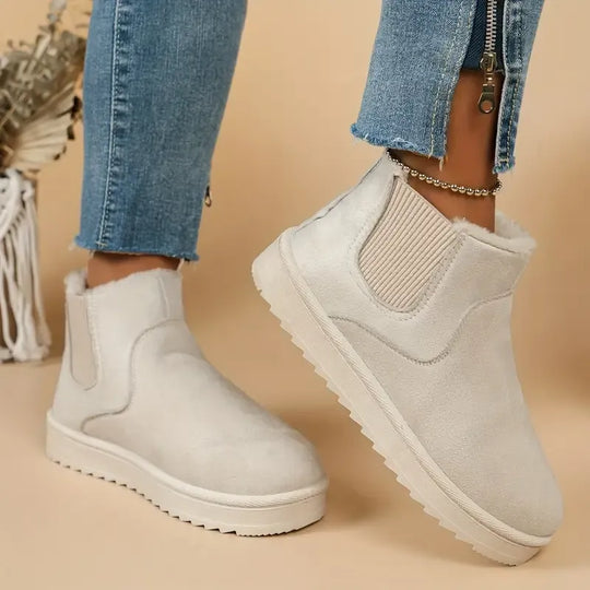 Becky Solid Color Short Boots