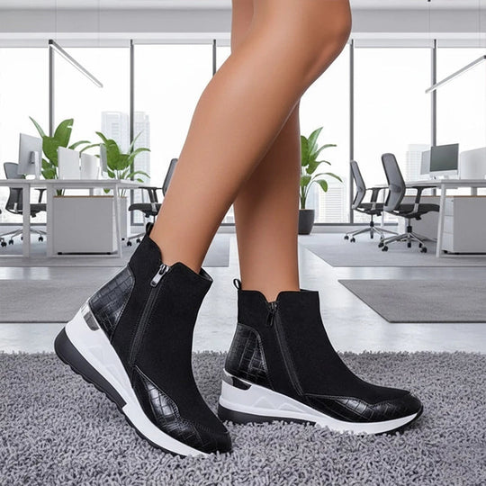 Niniane - Orthopedic Ankle Boot with Side Zipper