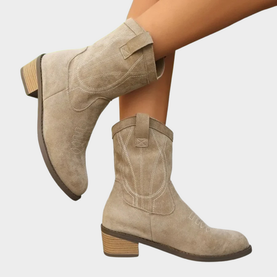 Chandler - Cowboy -Style Ankle Boots
