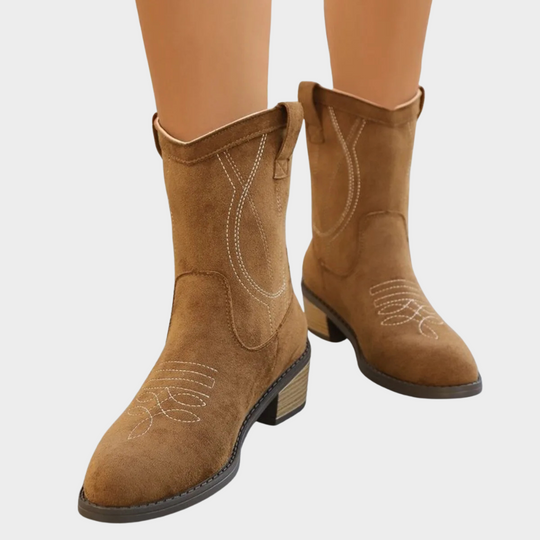 Chandler - Cowboy -Style Ankle Boots