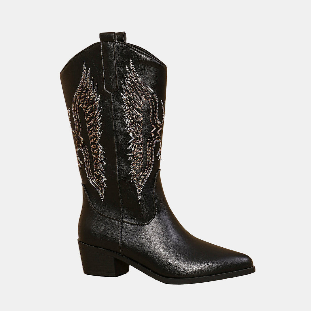 Emery - Block Heel Cowboy Boots