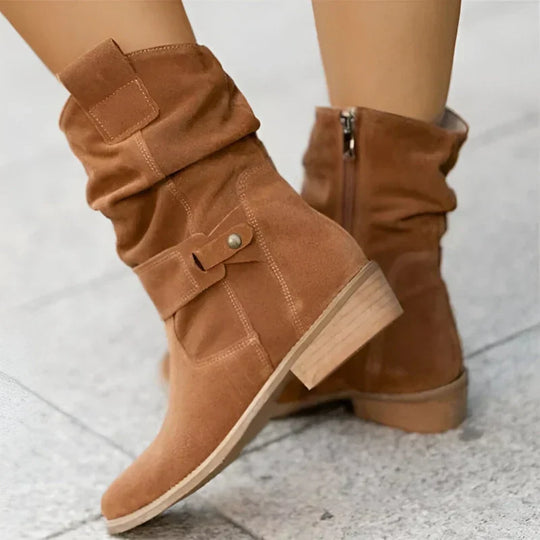 FRANCINCE - LOW HEEL ANKLE BOOTS