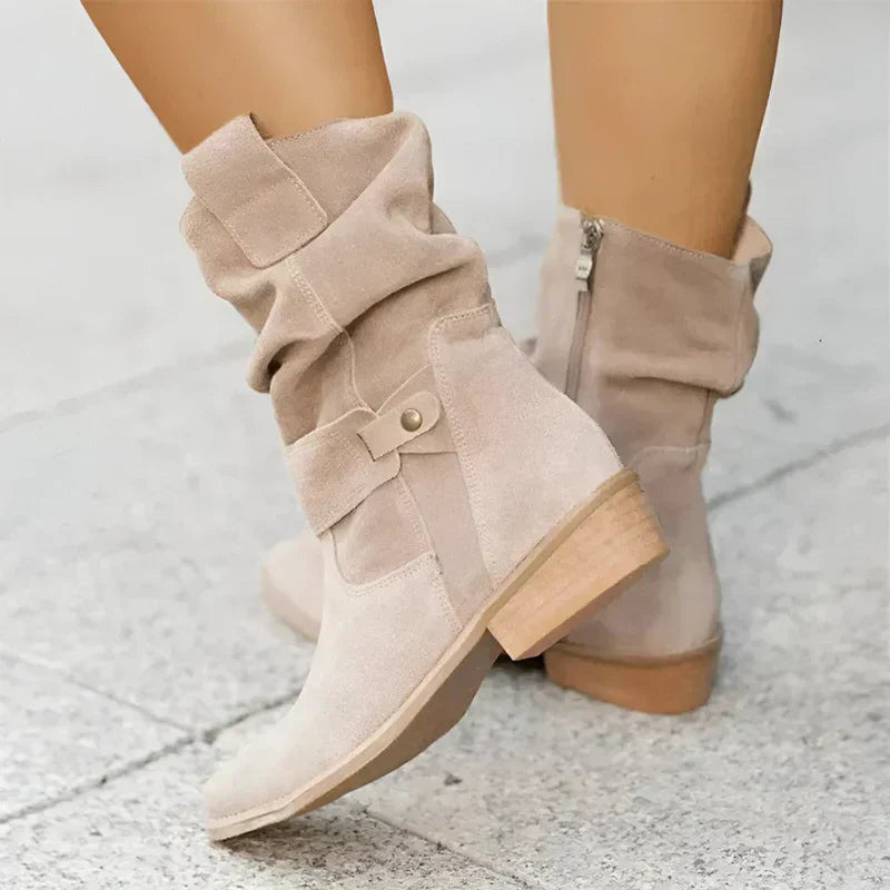 FRANCINCE - LOW HEEL ANKLE BOOTS