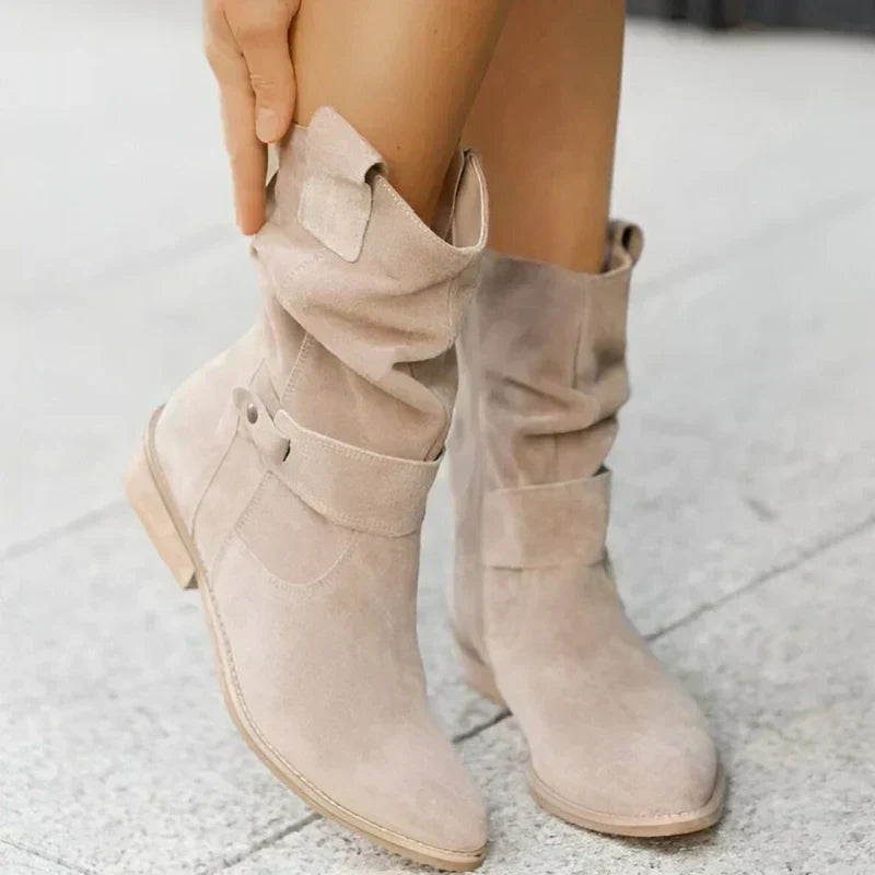 FRANCINCE - LOW HEEL ANKLE BOOTS