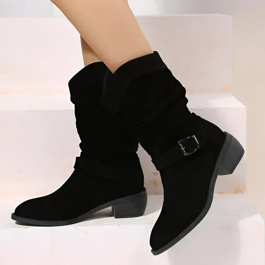 FRANCINCE - LOW HEEL ANKLE BOOTS