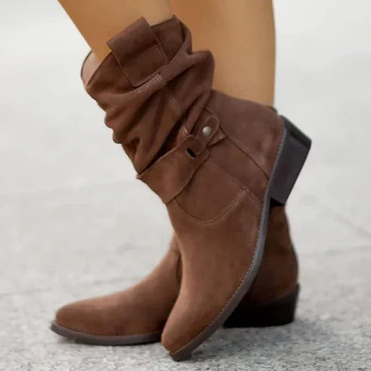 FRANCINCE - LOW HEEL ANKLE BOOTS