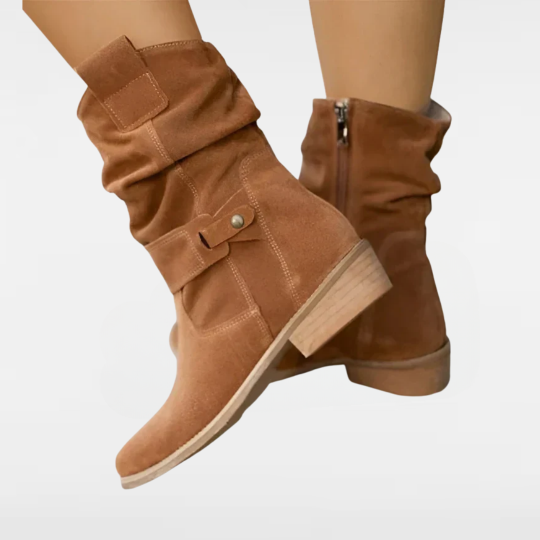 FRANCINCE - LOW HEEL ANKLE BOOTS