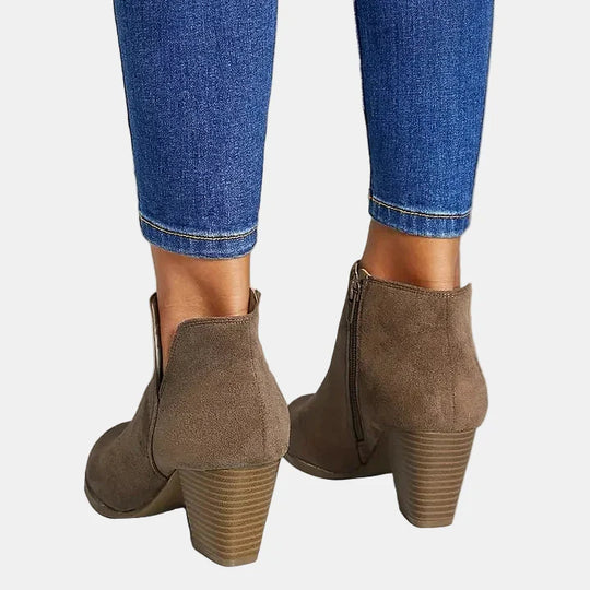 Hailey - Block Heel Ankle Boots