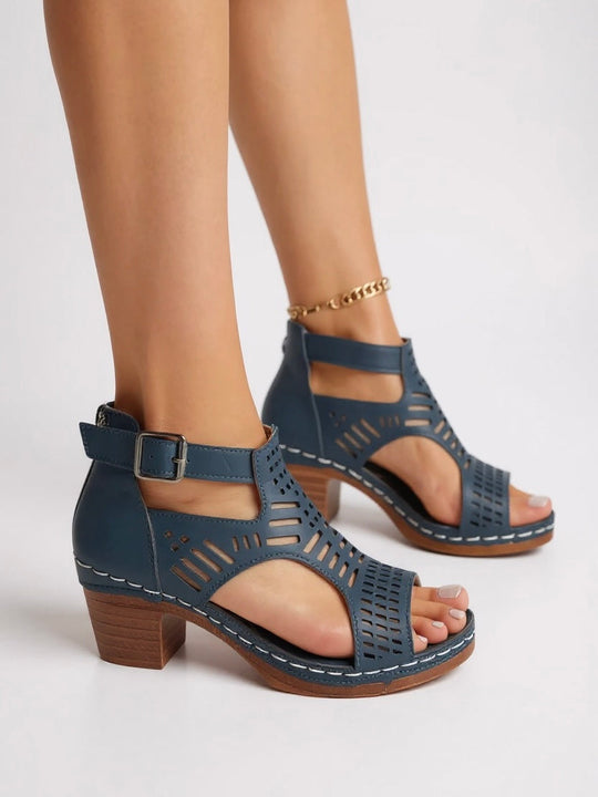 Mara Cutout Heel Sandals