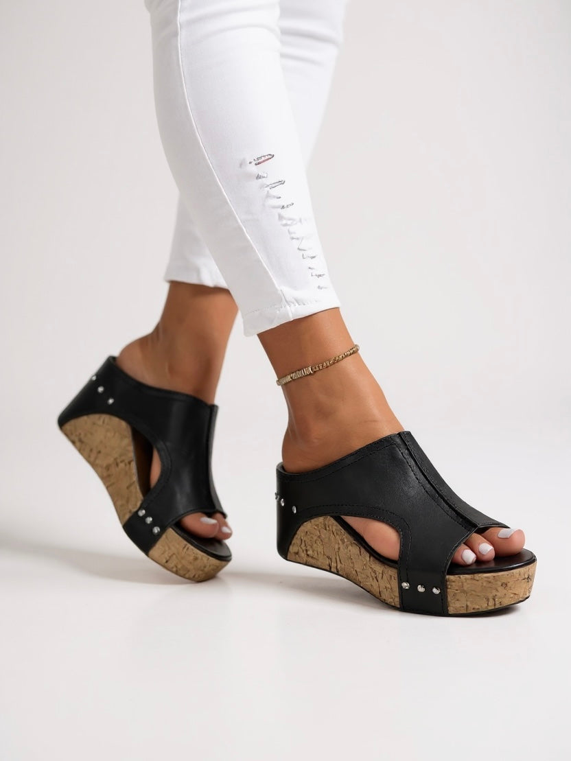 Sasha Wedge Slide Sandals