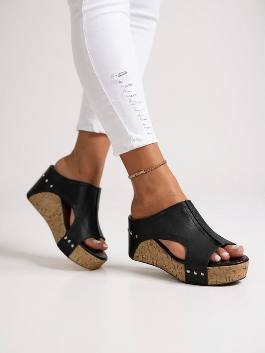 Sasha Wedge Slide Sandals