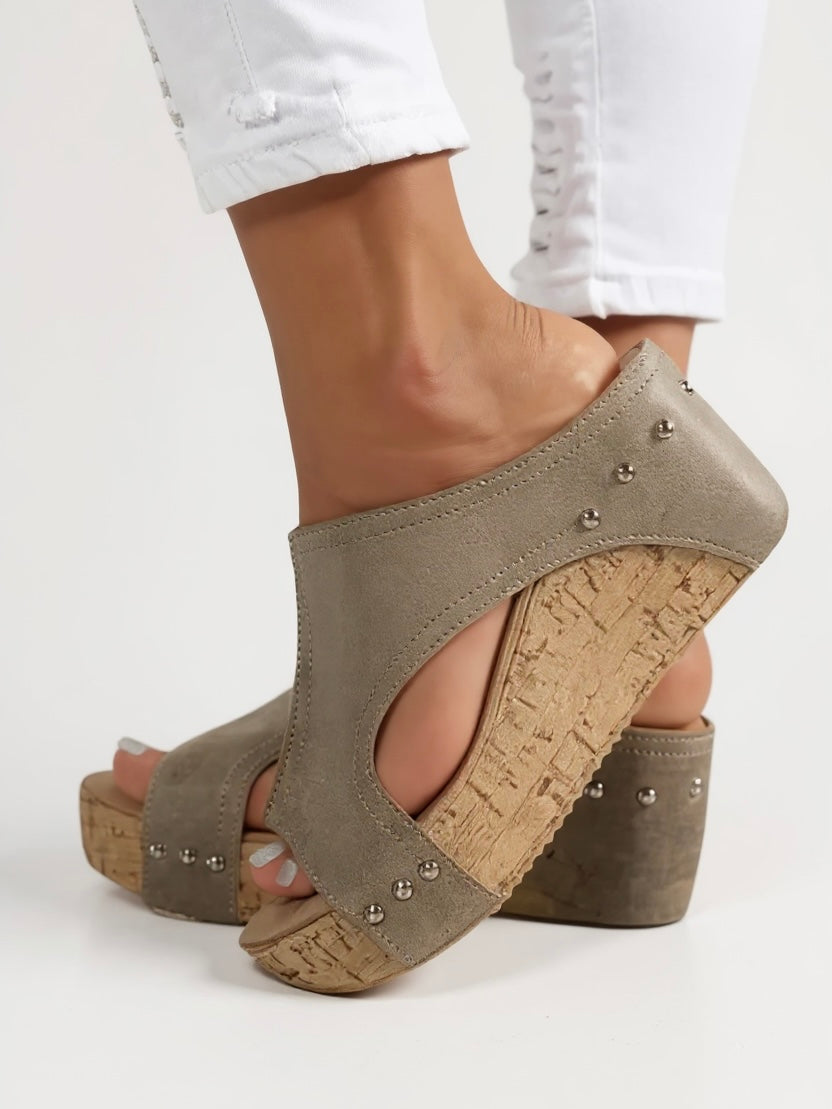 Sasha Wedge Slide Sandals
