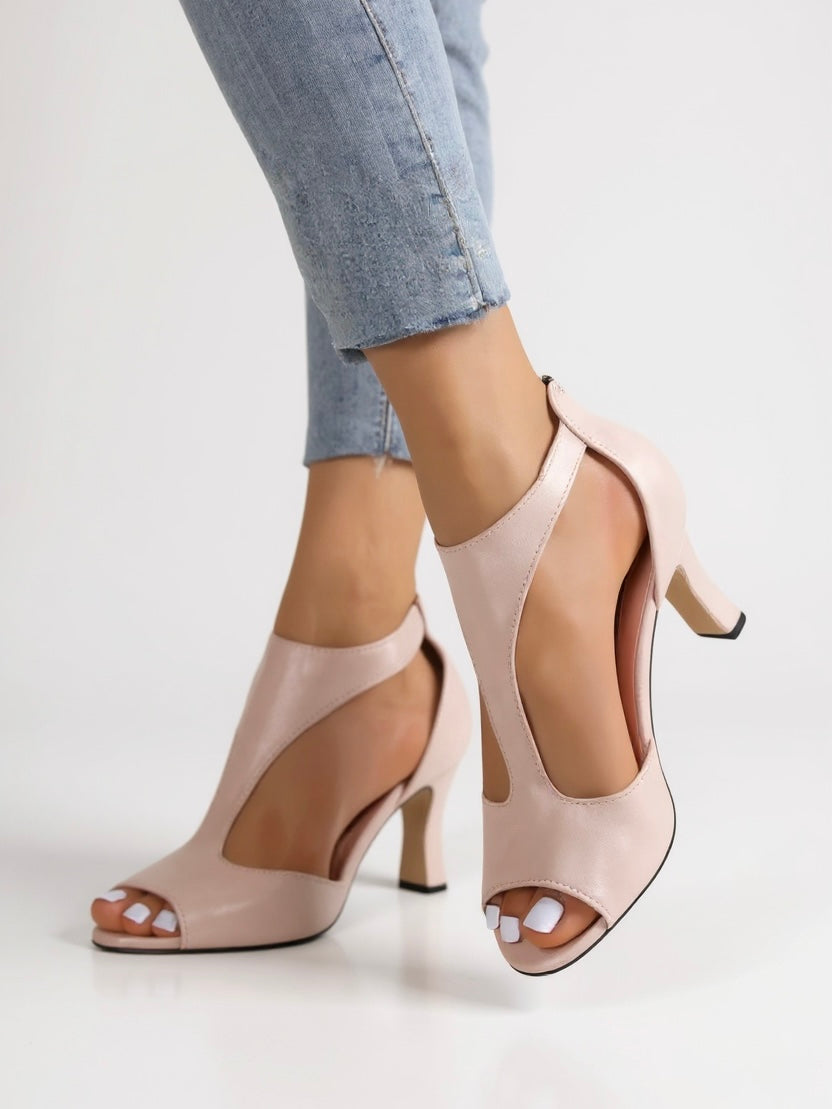 Aria Cutout Heel Sandals