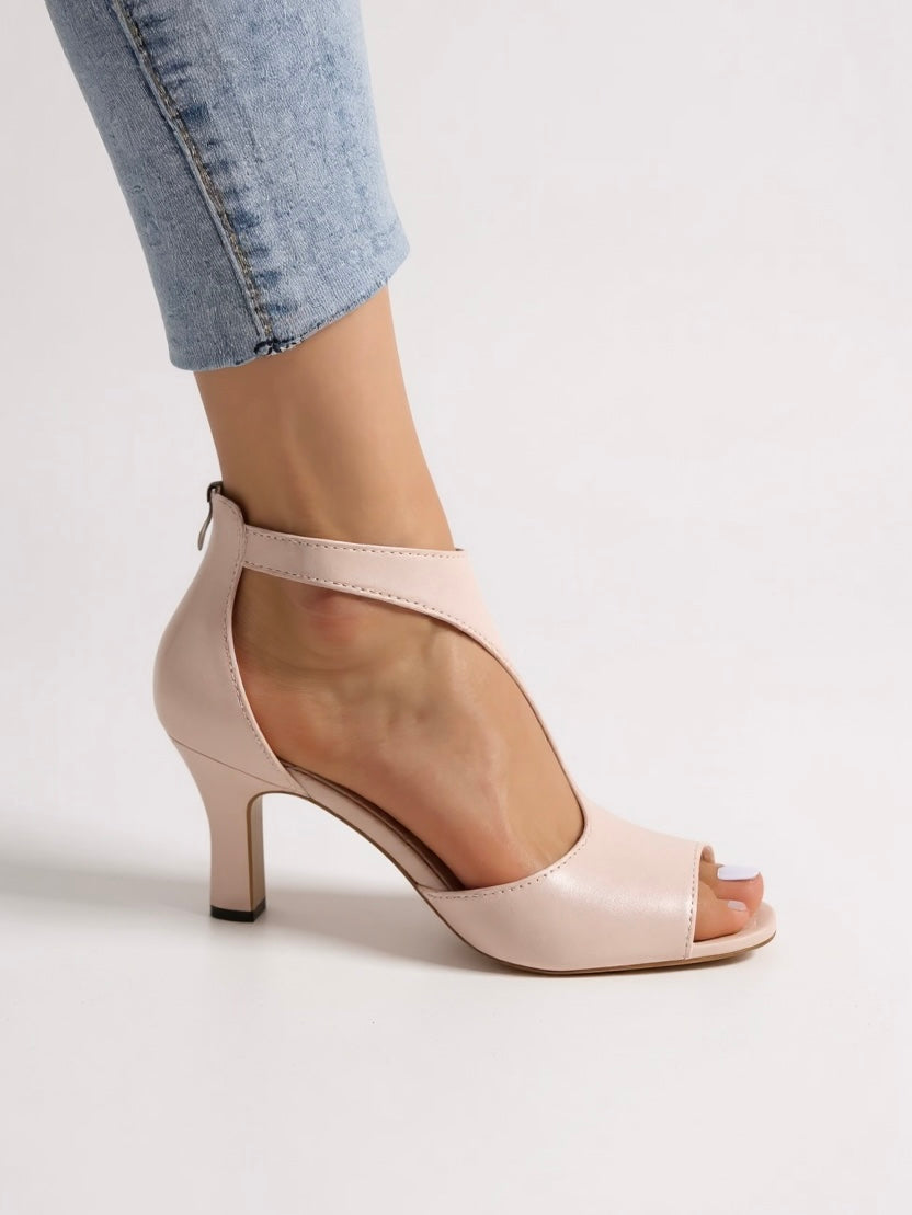 Aria Cutout Heel Sandals