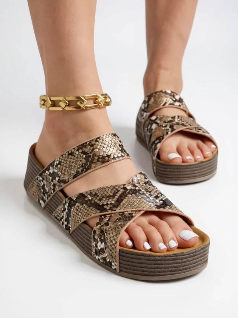 Kaia Braided Platform Sandals