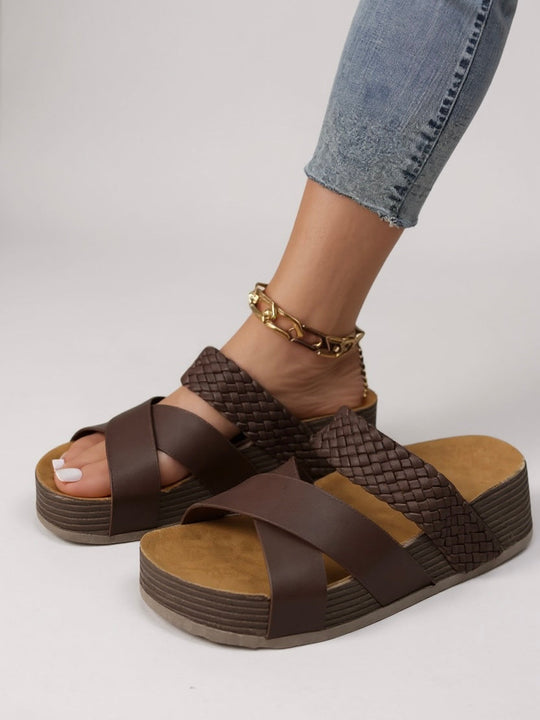 Kaia Braided Platform Sandals