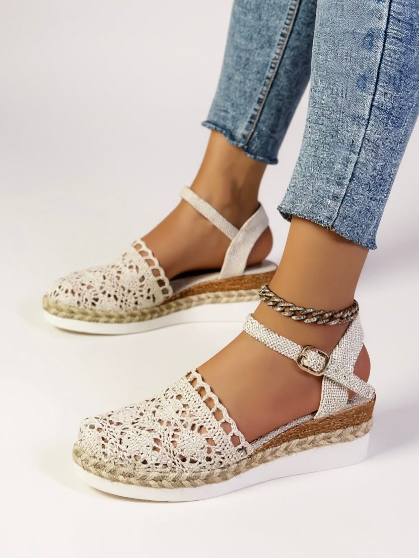 Lyra Crochet Platform Sandals