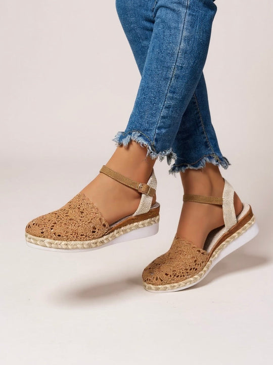 Lyra Crochet Platform Sandals