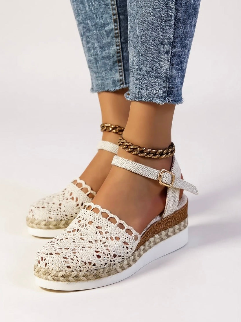 Lyra Crochet Platform Sandals