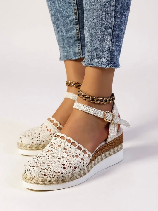 Lyra Crochet Platform Sandals