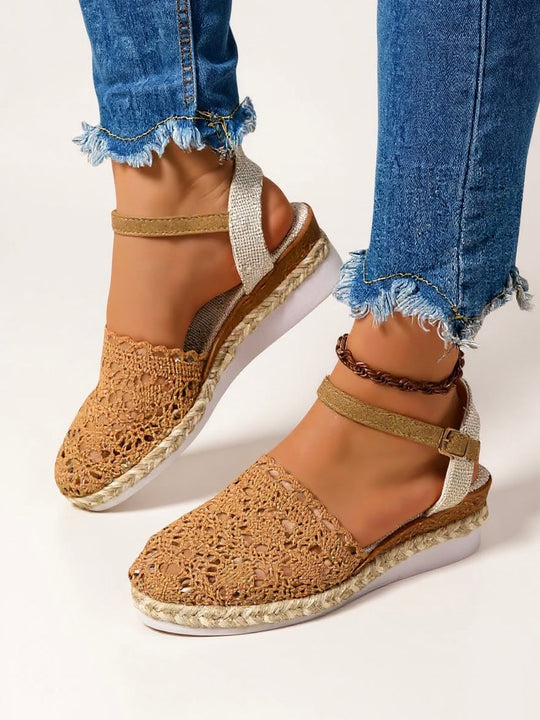 Lyra Crochet Platform Sandals