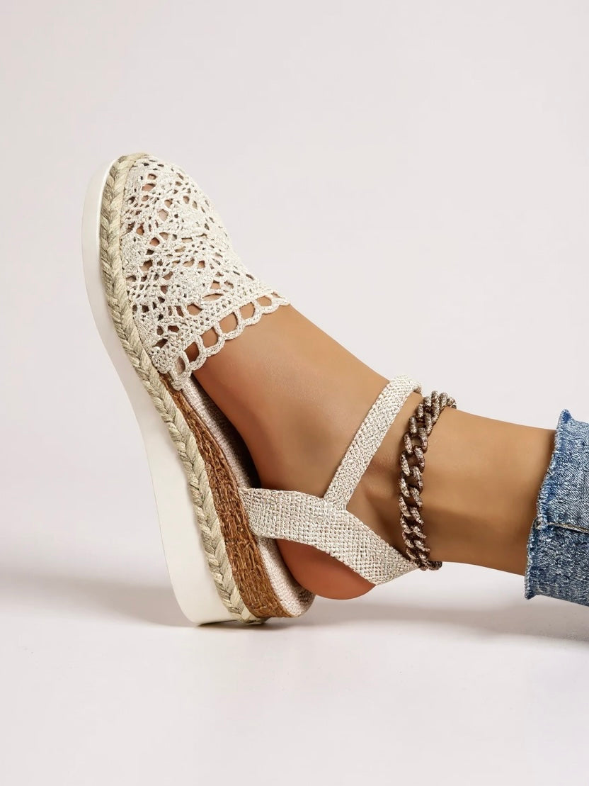 Lyra Crochet Platform Sandals