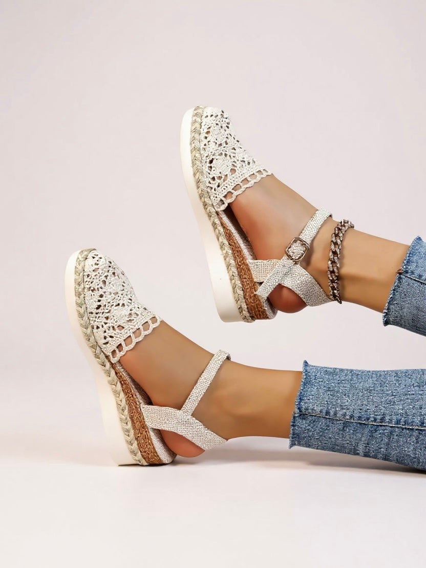 Lyra Crochet Platform Sandals