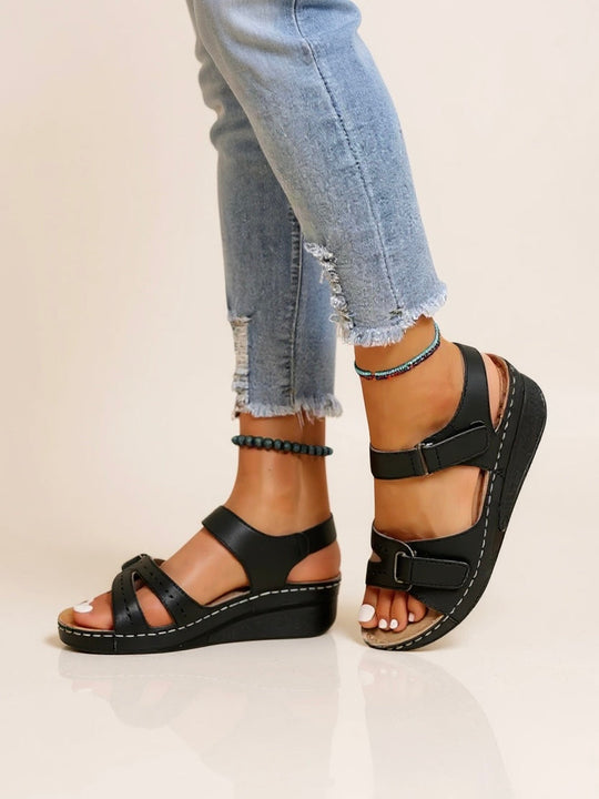 Terra Adjustable Wedge Sandals