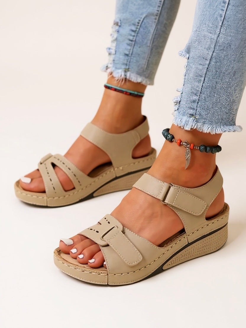 Terra Adjustable Wedge Sandals