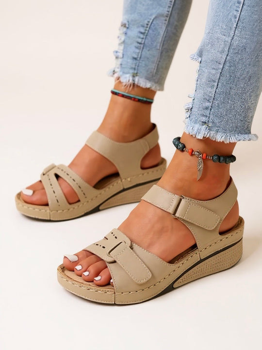 Terra Adjustable Wedge Sandals