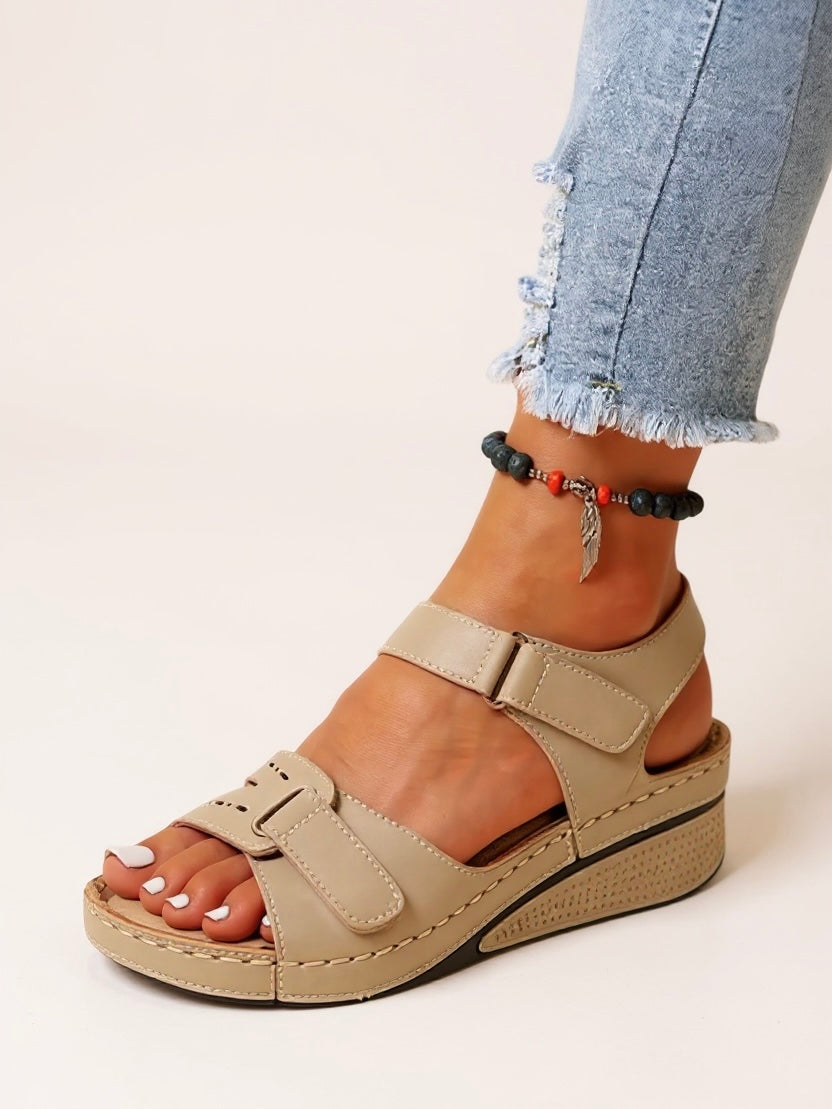 Terra Adjustable Wedge Sandals