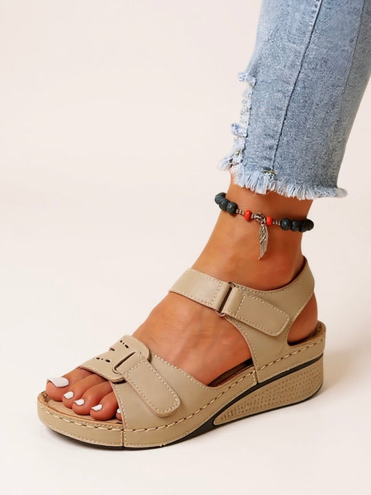 Terra Adjustable Wedge Sandals