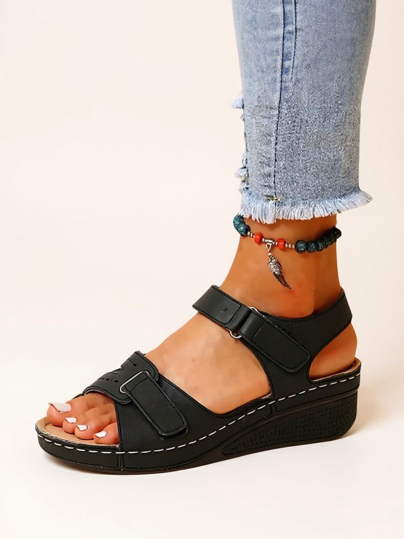 Terra Adjustable Wedge Sandals