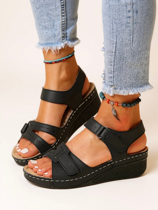 Terra Adjustable Wedge Sandals