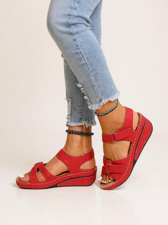 Terra Adjustable Wedge Sandals