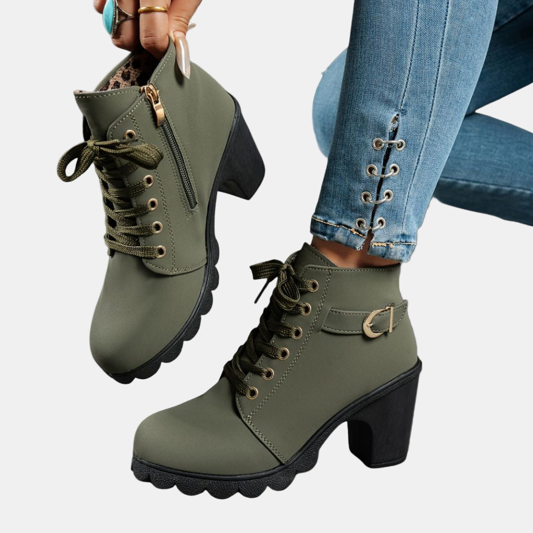 Maisie - Casual Heeled Ankle Boots
