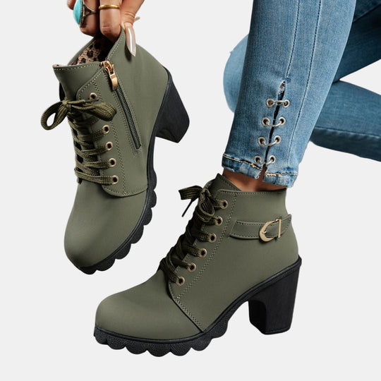 Maisie - Casual Heeled Ankle Boots