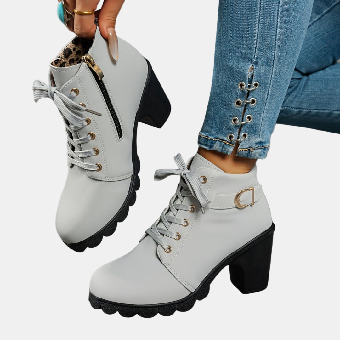 Maisie - Casual Heeled Ankle Boots