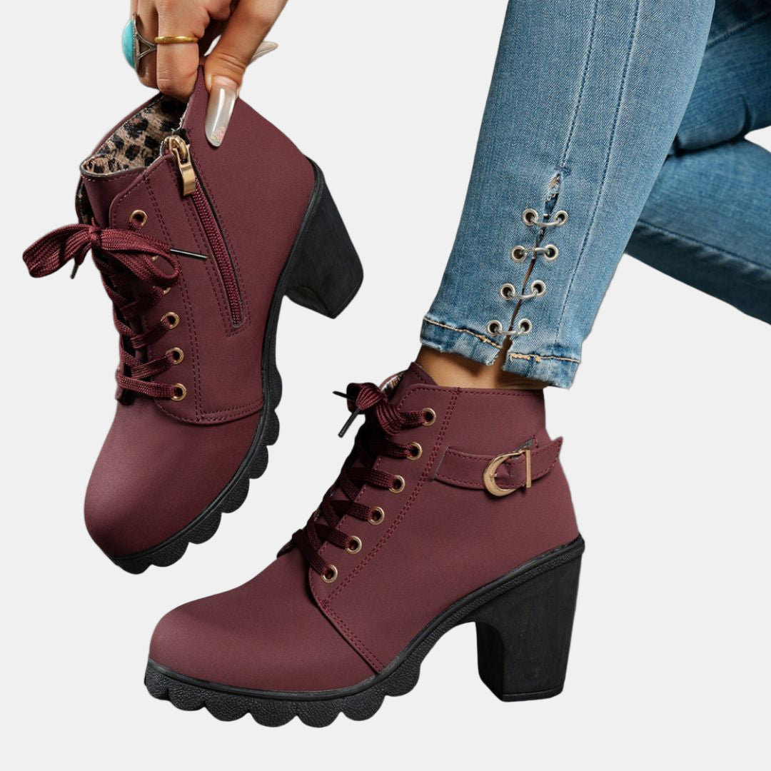 Maisie - Casual Heeled Ankle Boots