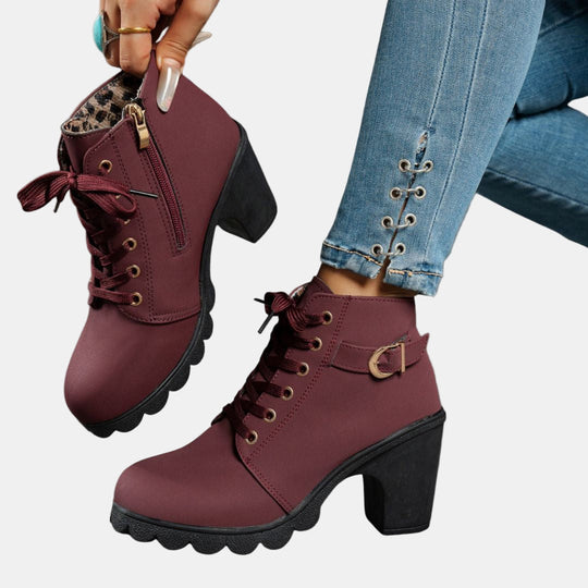Maisie - Casual Heeled Ankle Boots