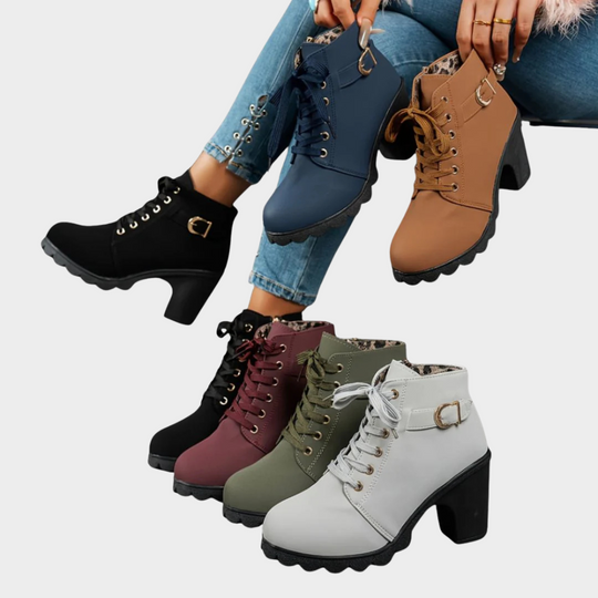Maisie - Casual Heeled Ankle Boots