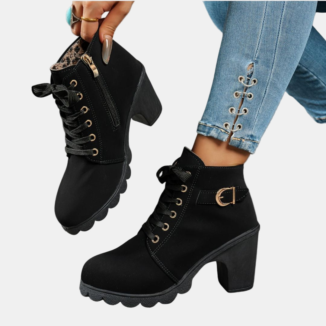 Maisie - Casual Heeled Ankle Boots