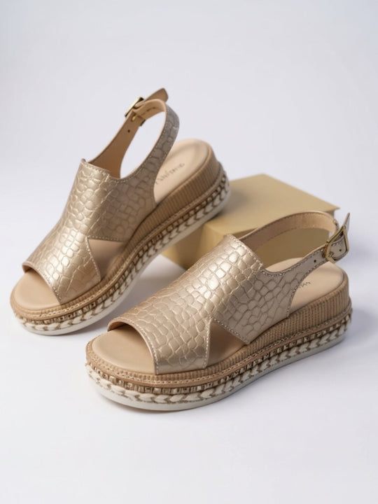 Livia Metallic Platform Sandals