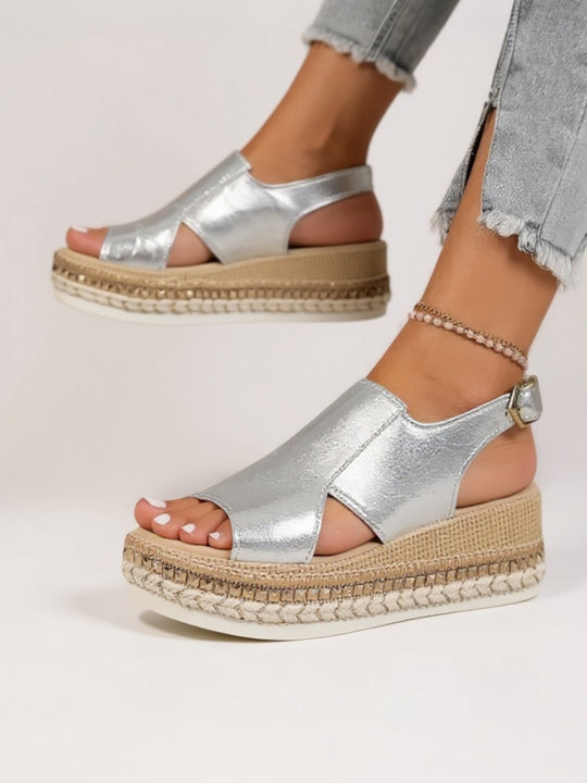 Livia Metallic Platform Sandals