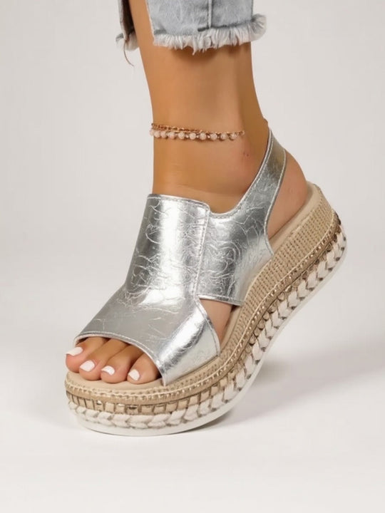 Livia Metallic Platform Sandals