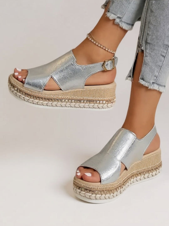 Livia Metallic Platform Sandals