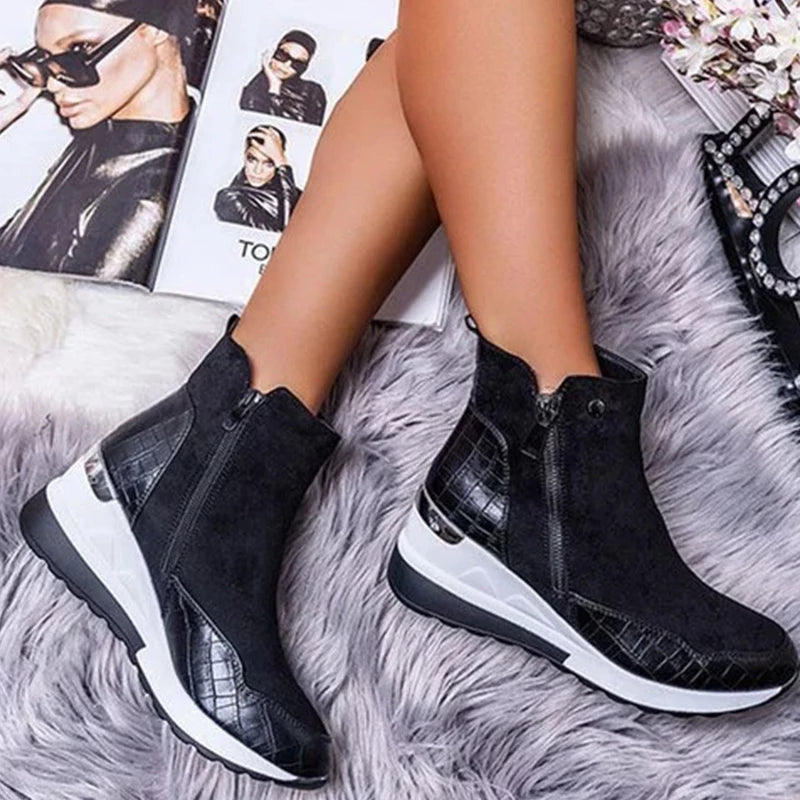 Niniane - Orthopedic Ankle Boot with Side Zipper