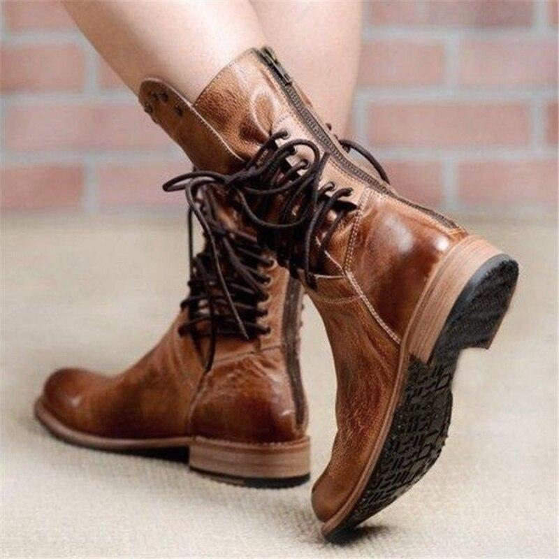 WYNONA - RUSTIC VINTAGE LEATHER BOOTS